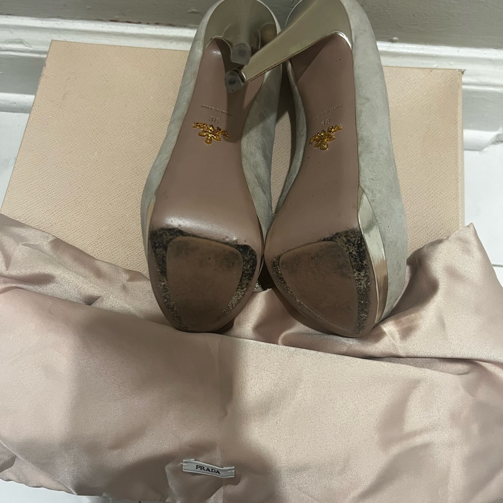Prada Bi-Color Platform Pump - Picture 2 of 6